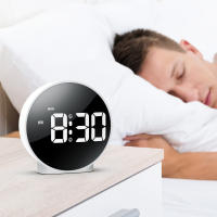 Reloj de Mesa LED ORIA Reloj de Alarma con Snooze Luz Nocturna Decoración de Hogar Regalos - details 0