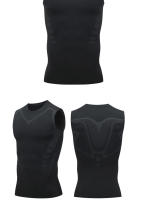 Chaleco deportivo para hombre, prenda de secado rápido, transpirable, cruzado, tipo delgado, sin mangas, ajustado, elástico, entrenamiento, Verano - details 9