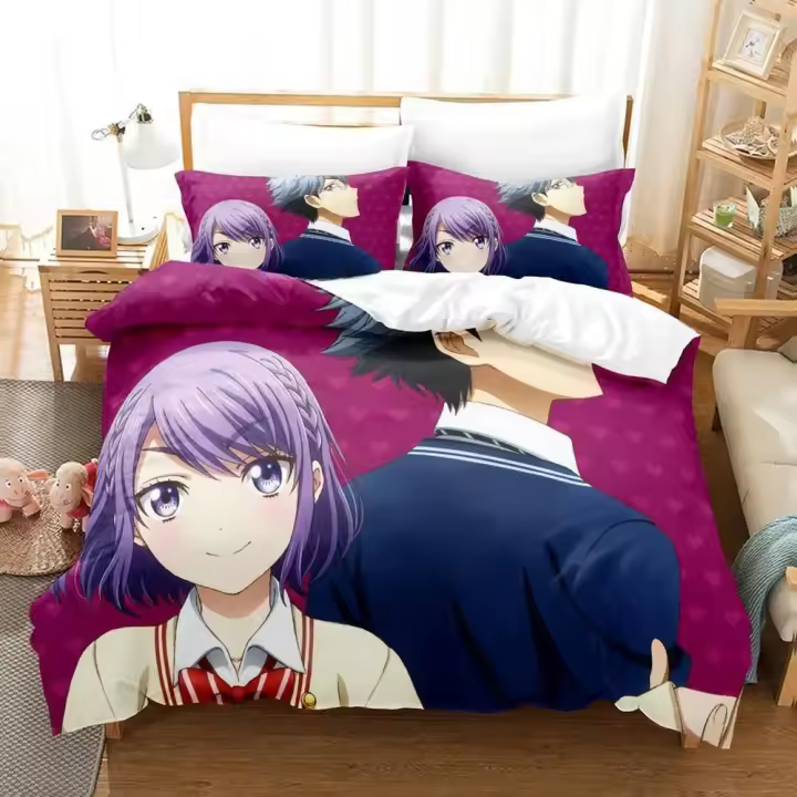 Juego de Ropa de Cama de Dibujos Animados Yamada-kun And The Seven Witches - 1
