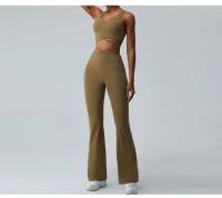 Conjunto de Yoga Sin Costuras de Alta Elasticidad para Mujeres 2pcs Pantalones de Yoga de Cintura Alta Traje de Gimnasio Fitness Ropa de Entrenamiento para Niñas - details 11