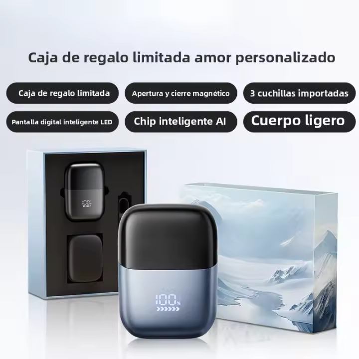 Mini maquinilla de afeitar eléctrica de viaje, maquinilla de afeitar depilatoria especial para mujeres, regalo para novio a papá - 1