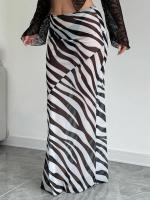 falda elegante con estampado de leopardo para mujer, faldas Maxi, ropa Y2K para oficina, Club, fiesta, ropa de calle informal, venta al por mayor, 2025 - details 32