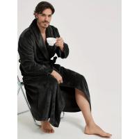 Albornoz de baño para hombre con Bolsillo y Cinturón , ropa de dormir suave y acogedora - details 5