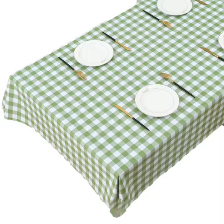Mantel de PVC para mesa de comedor, impermeable, a prueba de aceite, a prueba de salpicaduras - 1