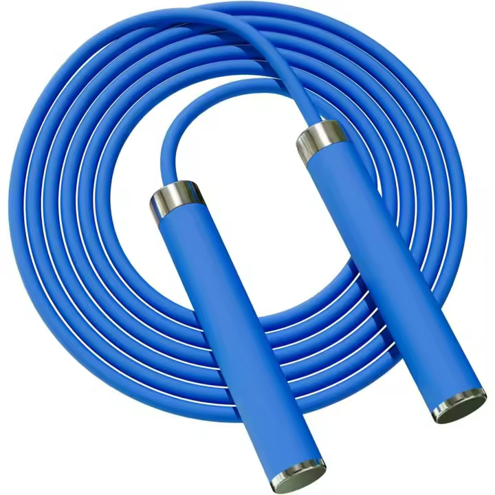 Entersports Cuerda de Saltar Ajustable de 10 pies Diseño de Rodillo Dual Agarres de Silicona Suave No Enrolla - 1