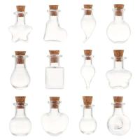 5 uds ing botella botellas de vidrio frascos de muestra vacíos hogar r accesorios de joyería DIY colgantes tapón de corcho Vial - details 0