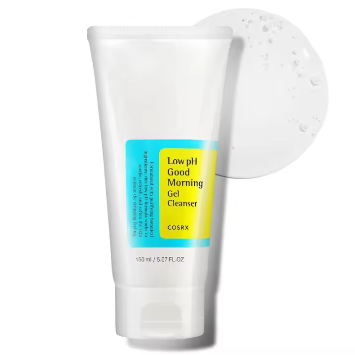 COSRX Gel limpiador Good Morning de pH bajo, 5.07 fl oz, BHA Wash, limpiador suave diario para pieles sensibles, equilibrio de PH, cuidado de la piel, - 1