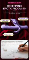Vibrador Telescópico de Silicona Estimulador de Clítoris y Punta G Juguete Intimo para Mujeres - details 0