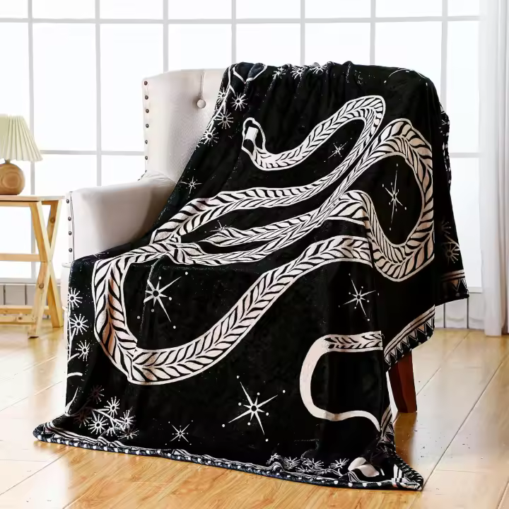 Manta Gótica de Serpiente Estilo Boho Witch para Decoración de Habitación - 1