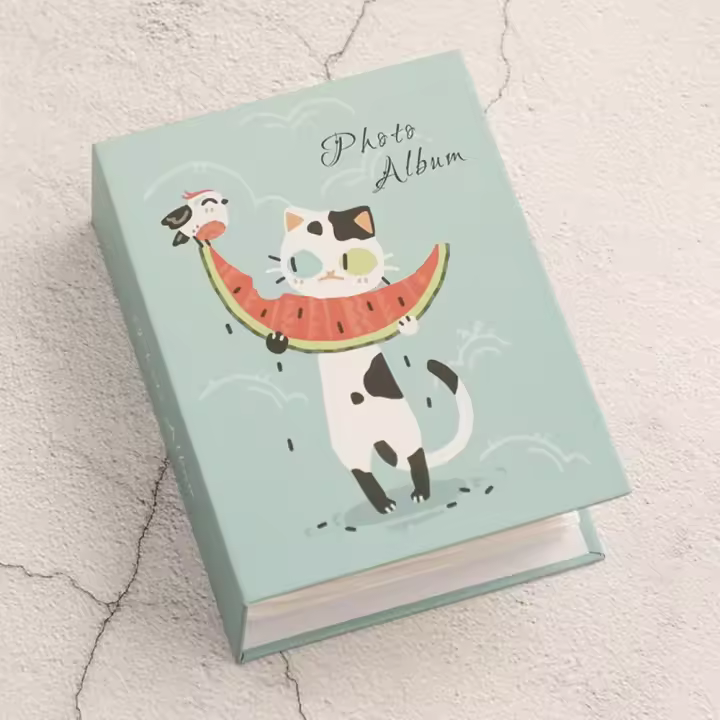 Álbum de fotos de PVC 4R, libro conmemorativo de colección, Multicolor, dibujos animados, 100 piezas, regalo - 1