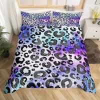 Juego de Ropa de Cama con Estampado de Leopardo Funda de Edredón de Piel de Animal para Niños Adolescentes Adultos Funda de Almohada de Poliéster con Estampado de Leopardo - details 10