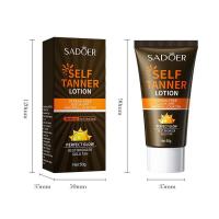 Crema Bronceadora FPS90 Protector Solar, Loción con Brillo Natural Crema Protectora Solar con Aislamiento UV, Set de Cuidado Bronceador para Rostro y Cuerpo - details 12