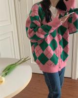 Cardigan de Punto Retro para Mujer 2024 Ajuste Suelto, Manga Larga, Gancho, Elegante - details 18