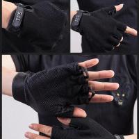 Guantes de gimnasio para levantamiento de pesas, ciclismo, entrenamiento de ejercicio, Fitness, transpirables y cómodos, 1 par - details 12