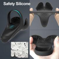 Leten Anillo Vibrador Anillos de Silicona Masajeador de Testículos Vibrador Vibración Intensa para Hombre Erección Más Fuerte Masculina 18+ - details 5
