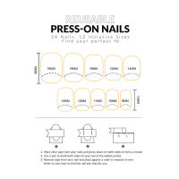 Nail Art Square Uñas artificiales desnudas con puntas blancas para principiantes - details 3