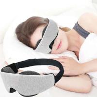 Máscara de sueño 3D para mujeres y hombres para cubrir los ojos, máscaras opacas, almohadilla para dormir ponderada, venda negra para los ojos, viaje - details 2