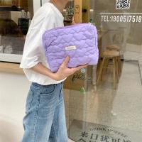 Nueva Bolso De Maquillaje Para Mujer En Nylon Gran Capacidad Con Cierre De Cremallera Estilo Fashion Patrón Sólido Color Floral - details 24