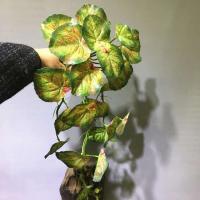 Planta artificial de 55 cm, utilizada para decoración de paredes, láminas de plástico, mini higos verdes, ramas de palma falsas, hogar, jardín y hotel - details 4