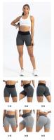 Shorts Deportivos de Cintura Alta para Mujeres Secado Rápido para Ciclismo y Gimnasio Marca Ouwu - details 11
