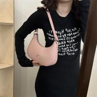 Nuevo diseño de moda, bolso para axila con lazo, bolso de cuero PU coreano con lazo para axila, bolso de lujo Y2K de Color sólido para niñas - details 5