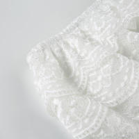 BUNO-Minifalda de encaje floral para mujer Y2k de cintura baja en capas con volantes Falda corta plisada de una línea Falda interior de encaje medio resbalón - details 8