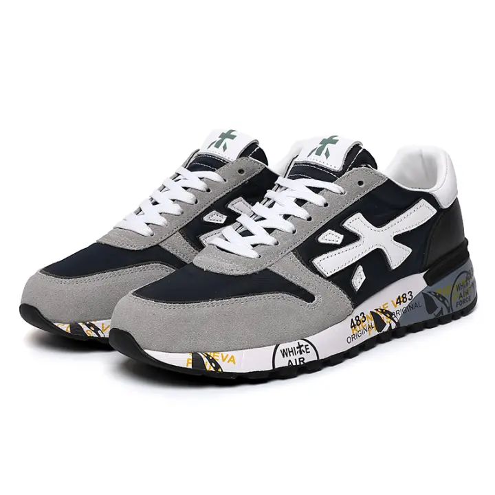 Zapatos Deportivos Casuales Para Hombre PREMIATA En Gris Moda Transpirables Y Modernos Zapatos Deportivos Para Hombre - 1
