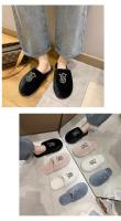 Zapatillas de algodón peludas para mujer, calzado cálido para el hogar, zapatillas de diamantes brillantes, zapatos planos de moda para exteriores, otoño e invierno, nuevo - details 7