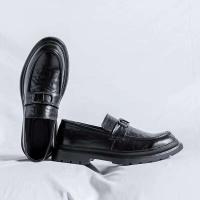 Zapatos de cuero antideslizantes y transpirables del estilo de los hombres del pie de la cala, zapatos casuales de suela gruesa para los hombres - details 5
