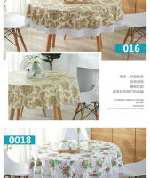 mantel impermeable para hoteles, aceite istant, grande, redondo, mantel de plástico redondo con dobladillo - details 0