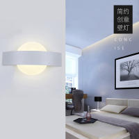 Lámpara de pared interior: luz nocturna acrílica moderna, 7W/12W, lámpara de cama blanca cálida, dormitorio, sala de estar, estudio, escaleras, sala de estar - details 1
