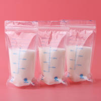 30/60/90 piezas/bolsa de leche 200ml congelador bolsas de leche de bebé de almacenamiento de alimentos bolsa de almacenamiento libre de BPA bebé alimentación bolsas de alimentación - details 3