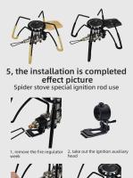 Wellhike Black Spider Villa con tarjeta plegable, utensilios de cocina para acampar, estufa de barbacoa, estufa de gas - details 11