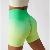Pantalones Cortos Deportivos De Cintura Ancha Y Color Degradado - details 11