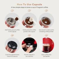 Cápsula de Café iCafilas para Máquina Tassimo BOSCH Reutilizable en Acero Inoxidable Crema Ecológica Protección Ambiental Compatible con Series Happy Series Vivy Series Suny Series My Way - details 8