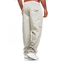 Jerseys rectos con múltiples bolsillos para hombre, pantalones casuales, pantalones Fiess - details 10