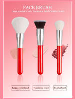 Pinceles de maquillaje de alta calidad al por mayor 30 piezas, juego de maquillaje rojo grande, pelo de animal, pelo de cabra, cepillo - details 6