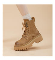 Nuevas botas cortas explosivas de estilo británico, botas retro de locomotora con suela gruesa interior que aumenta la altura - details 4