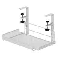 Bandeja de gestión de cables para debajo del escritorio, almacenamiento de estación de trabajo, cesta de bandeja de cables de Metal, escritorio de pie para oficina y hogar estilo 1 - details 0