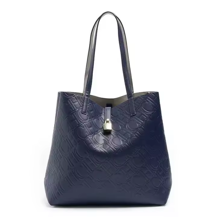 CH Vintage Color puro cubo letras clásicas viajero de gran capacidad bolso de mujer bolso de impresión Simple mochila de lujo de alta gama - 1
