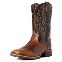 Botas vaqueras occidentales de punta ancha con empalme tallado, talla grande - details 0