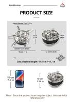 Estufa de Gas 5 en 1 para acampar, horno plegable portátil de gran potencia para exteriores, suministros para Picnic, cocina y senderismo - details 2