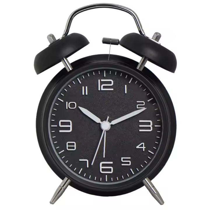 Reloj despertador para dormir pesado, funciona con pilas - 1