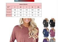 La manga larga vendedora caliente del murciélago del cuello redondo flojo del color sólido de los tops del bolsillo de las mujeres para las mujeres - details 7