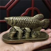 Estatuas de peces y animales dorados, figuritas, adornos de la suerte, decoración del hogar, estatua de Buda Feng Shui chino, escultura, artesanías de resina, regalos - details 10