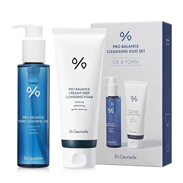Hot leegeehaam Dr.Ceuracle Pro Balance Cleanser Duo Set (aceite limpiador y espuma) - Limpiador facial diario hidratante con pH equilibrado para todos - 1