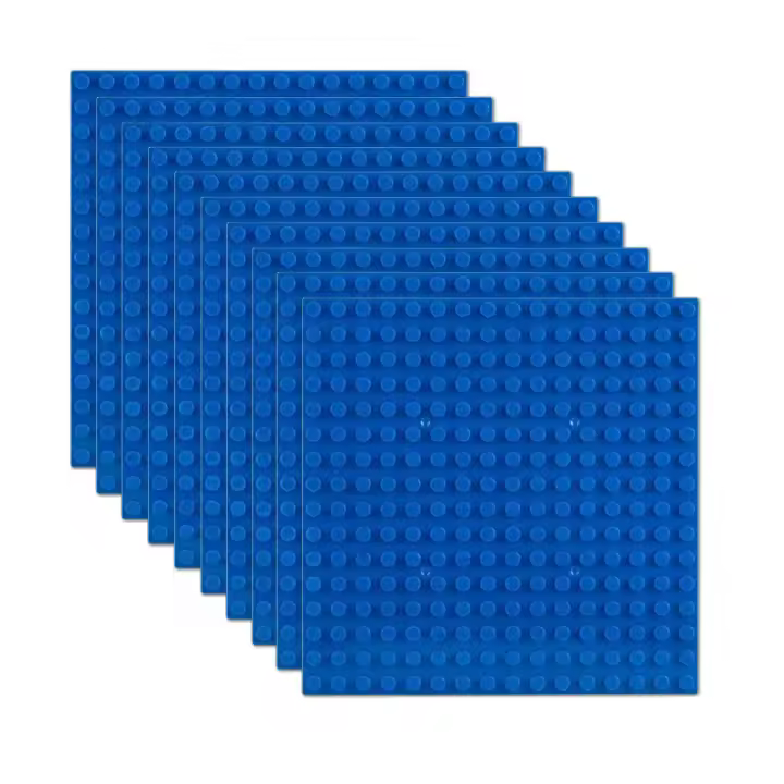 10 piezas de 16x16 compatibles con las principales marcas de bloques de construcción, accesorios básicos, placas base - 1