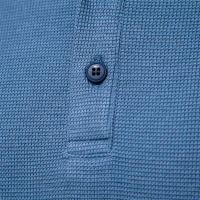 Camiseta de manga larga con cuello Henry para hombre, camisa de manga larga con diseño de gofres, color sólido, para otoño e invierno, talla europea - details 12