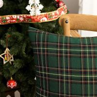 Par de fundas de almohada navideñas con diseño de cuadros de búfalo, material de poliéster - details 4