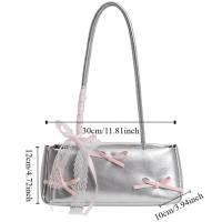 Bolso de mano francés dulce para compras, cinta de estilo coreano para mujer, bolso para axila, bolso de viaje de cuero PU de alta calidad - details 1